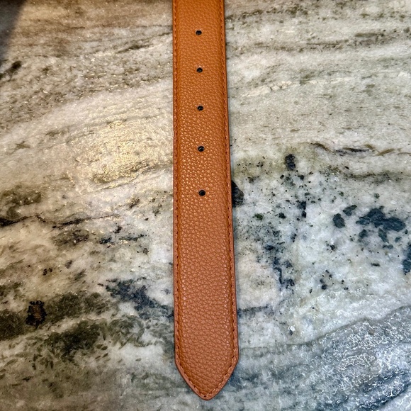 Disney MINNIE MOUSE Faux Brown Leather BELT Silver Head Icon Buckle Size M Bow - Picture 7 of 9